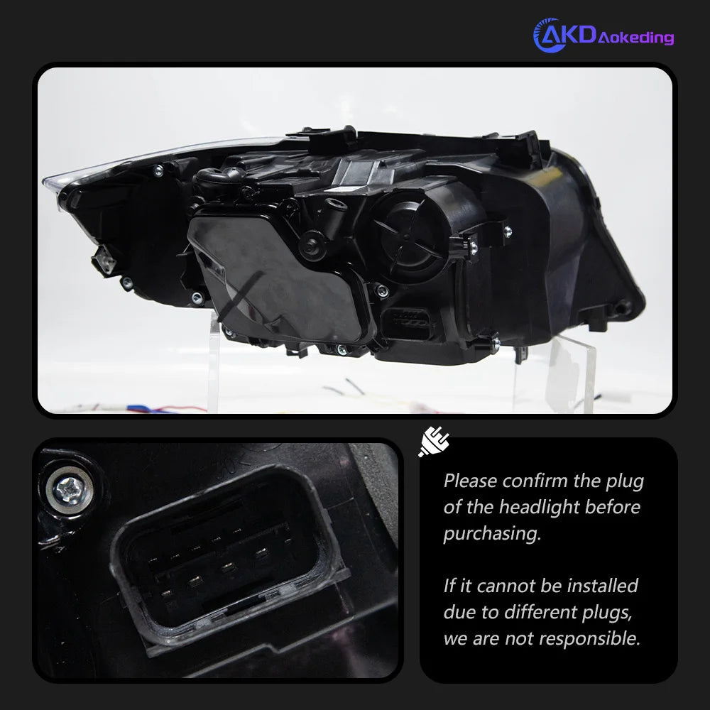 AKD Car Styling Head Lamp for BMW E90 Led Headlight Projector Lens 2005-2012 E91 320i Front Lights Signal Automotive Accessory