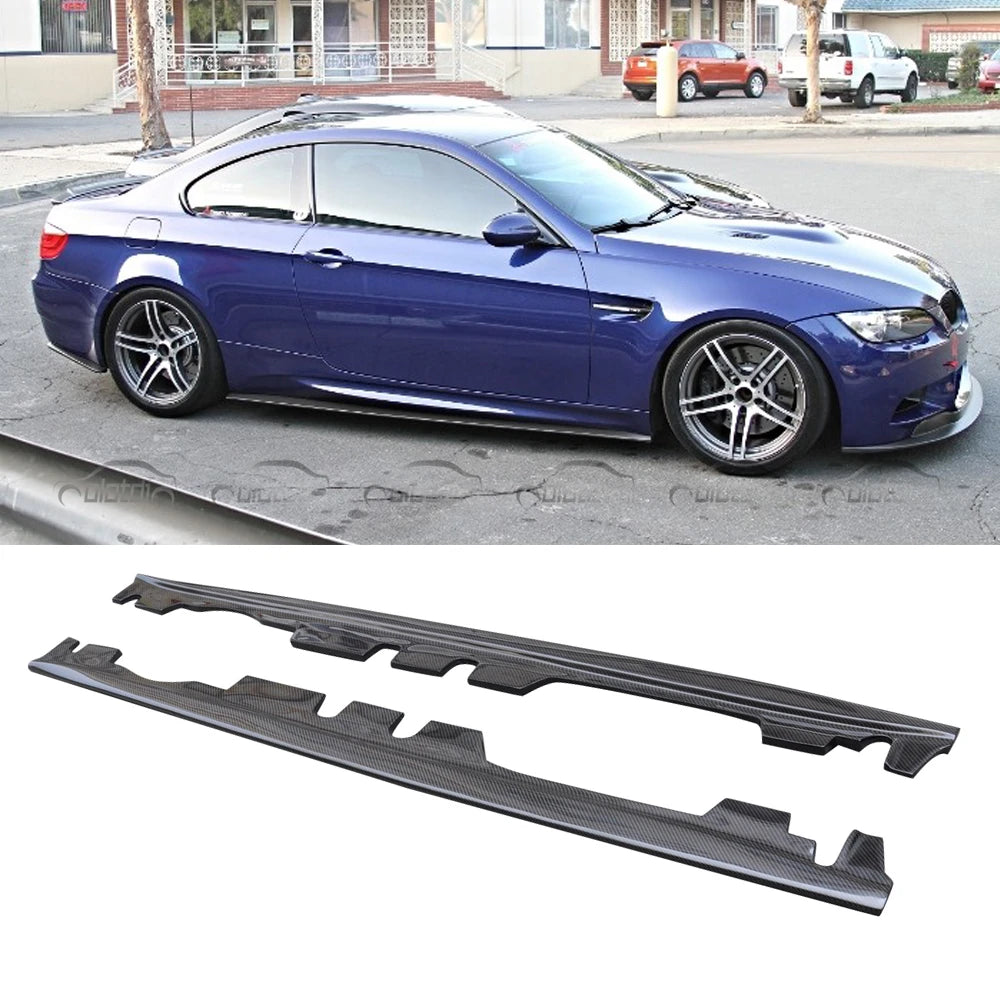 Carbon Fiber Bumper Side Skirts E Style Auto Body Kits for BMW 3 Series E92 E93 M3 2008-2013