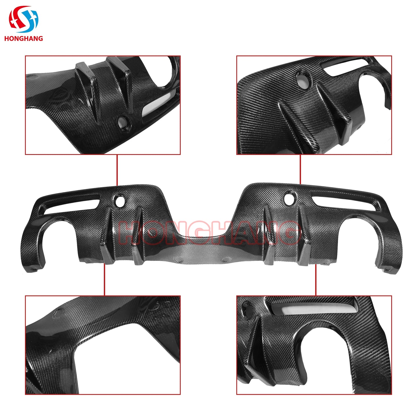 Carbon Fiber Rear Bumper Diffuser Lip for Toyota Supra A90 Coupe 2 Door 2019 - 2021