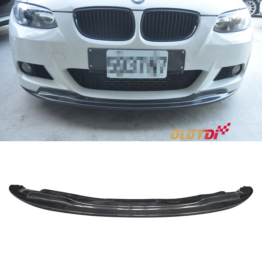 Carbon Fiber Chin Spoiler Splitter a Style Front Bumper Lip for BMW 3 Series E92 E93 M Tech 2008-2010