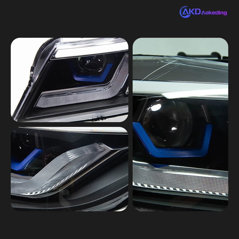 AKD Car Styling Head Lamp for BMW E90 Led Headlight Projector Lens 2005-2012 E91 320i Front Lights Signal Automotive Accessory
