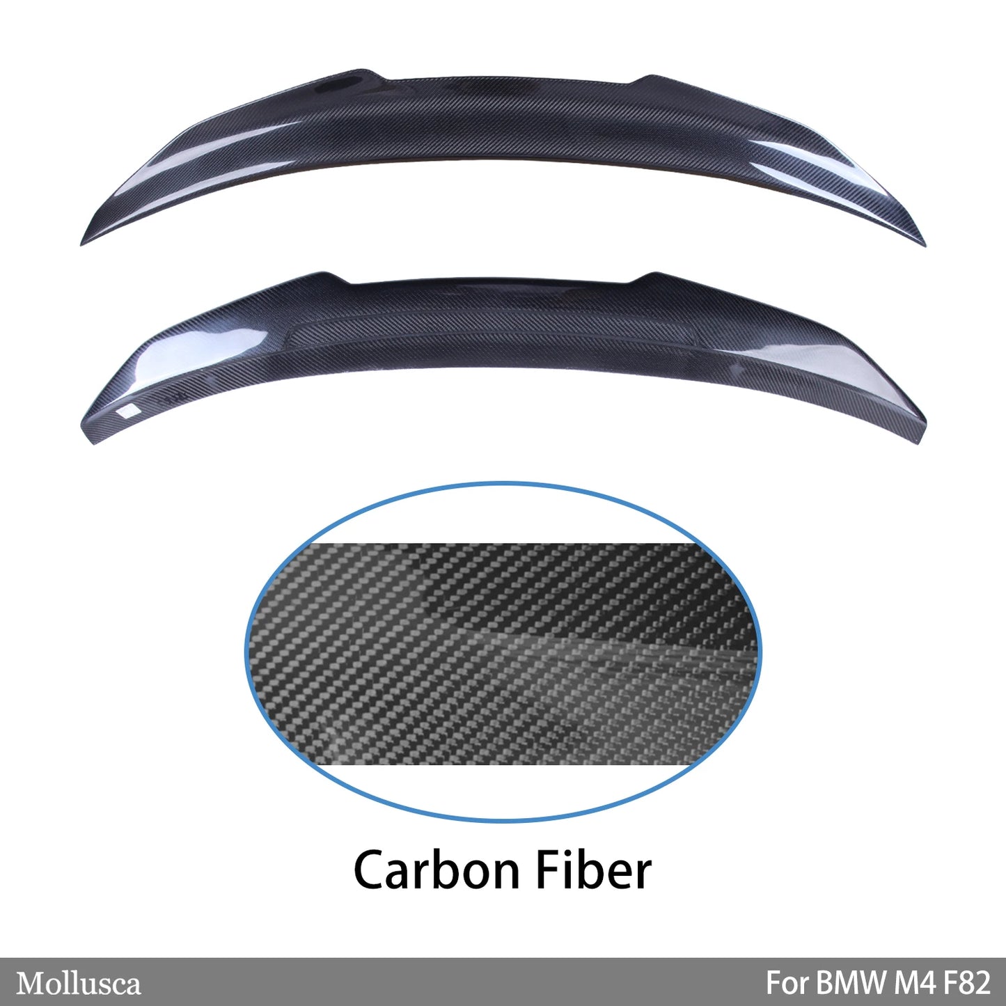 For BMW M4 F82 PSM Style Carbon Fiber Rear Spoiler Trunk Wing 2014-2016