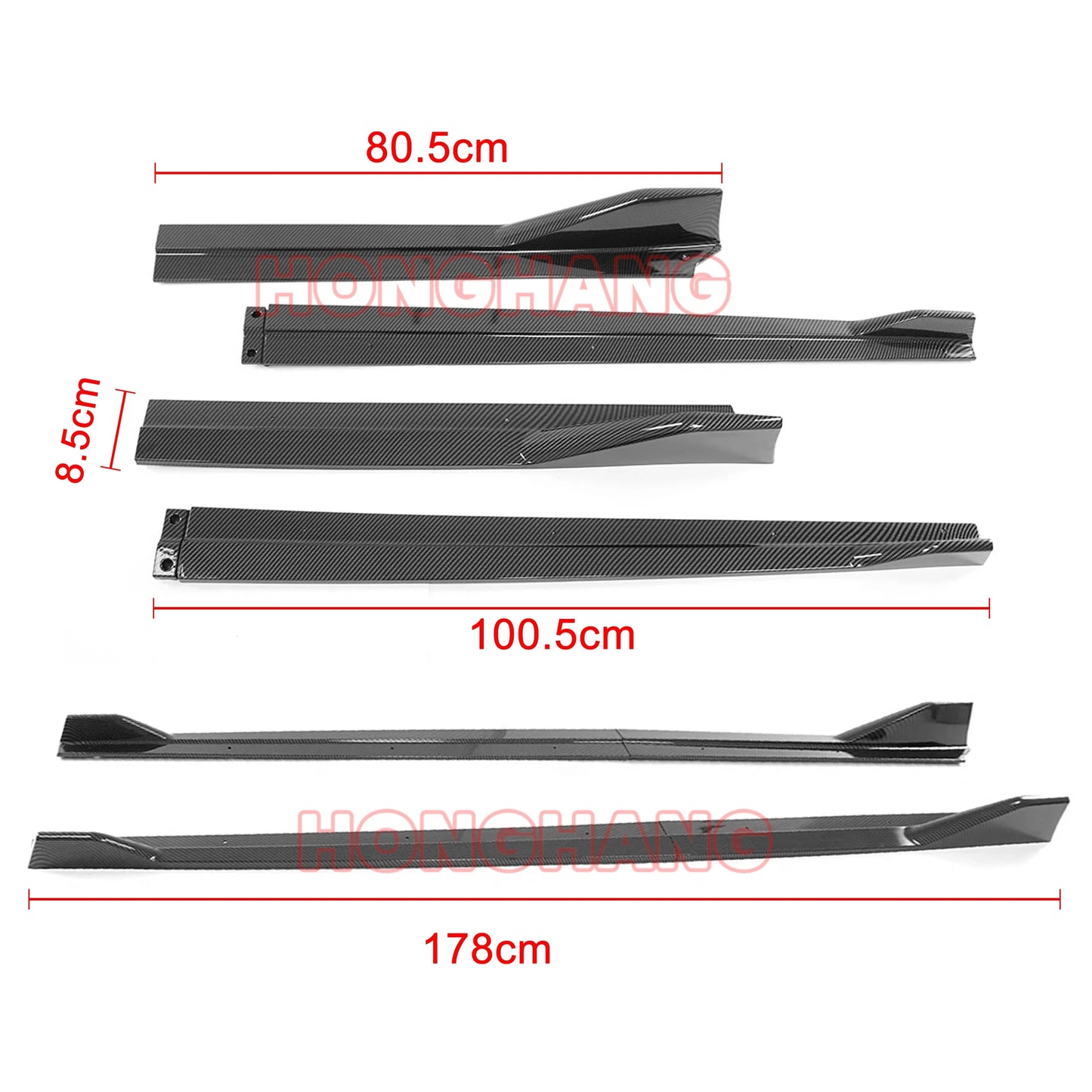Carbon Fiber A90 Side Winglet Kit Side Skirts for Toyota GR Supra A90 A91 Edition