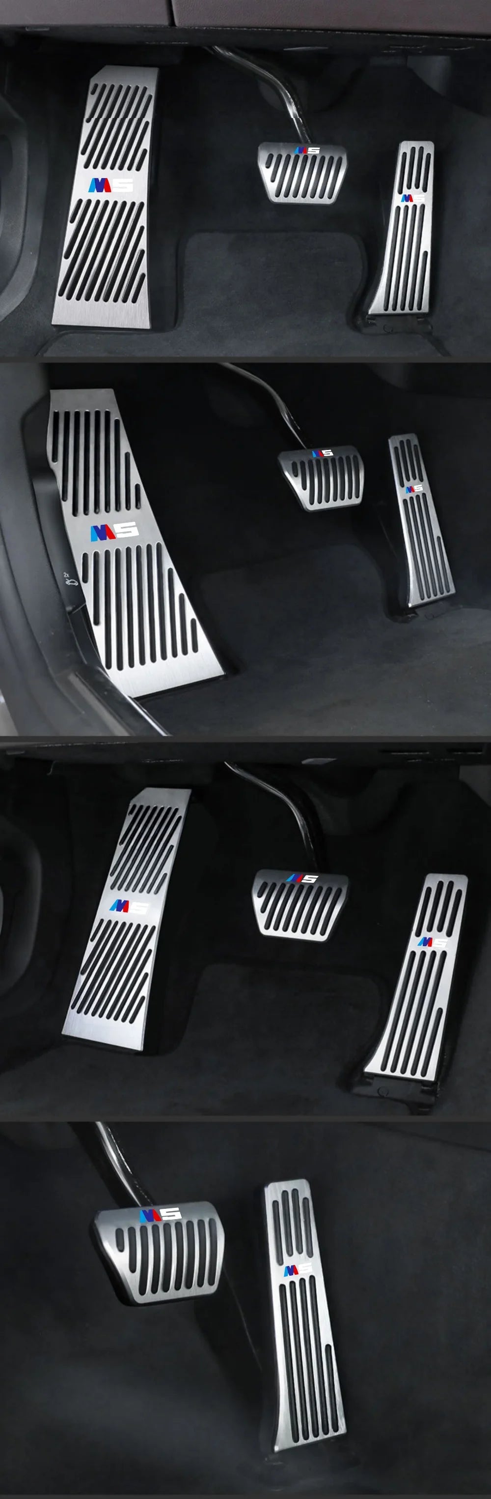 3 Series Bmw Foot Pedal Covers Stainless Steel Rubber Anti-slip Pedals Are Suitable BMW 3 Series BMW 5 Series X3 X5 From 2003-2024
