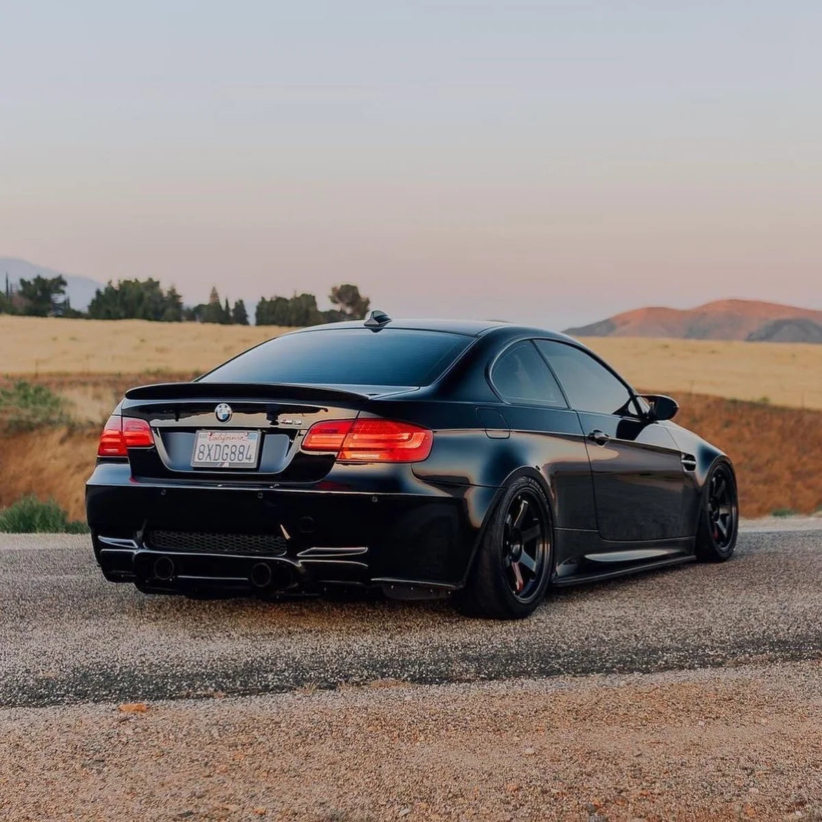 For BMW 3 Series E92 Coupe/E92 M3 P Style Real Carbon Fiber Rear Spoiler Trunk Wing 2005-2013