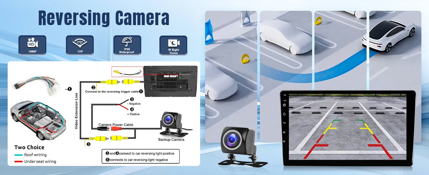 9" Touch Screen Wireless Car Radio Stereo for BMW 3 Series 328i 335i 325i (E90/E91/E92/E93) 2005-2011 With Backup Camera 2G+32G