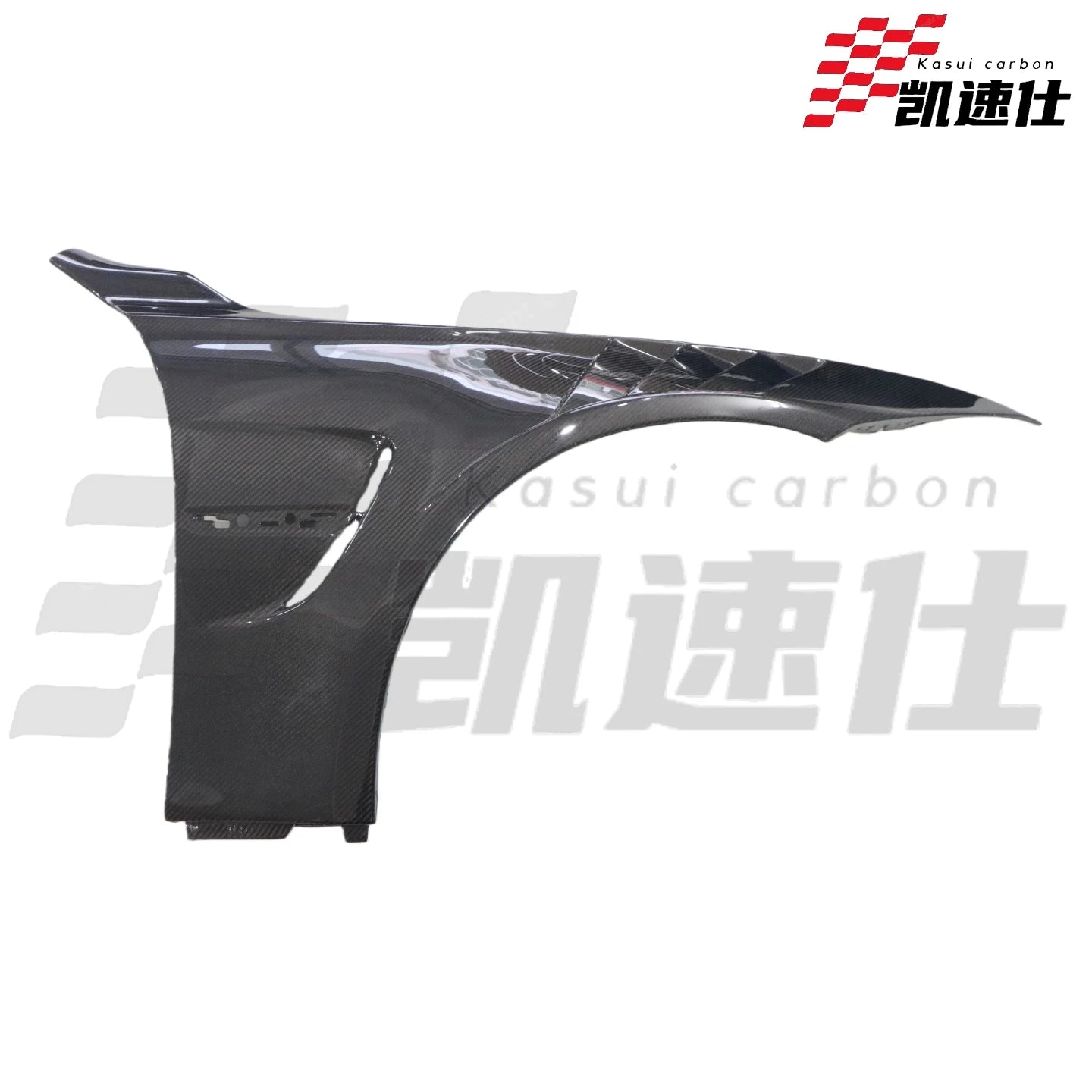 KSUI Style Carbon Fiber Front Fender for BMW F80 M3 F82 M4 2014- 2018 Front Bumper Side Fender Air Vented Mudguard Car Bodykit