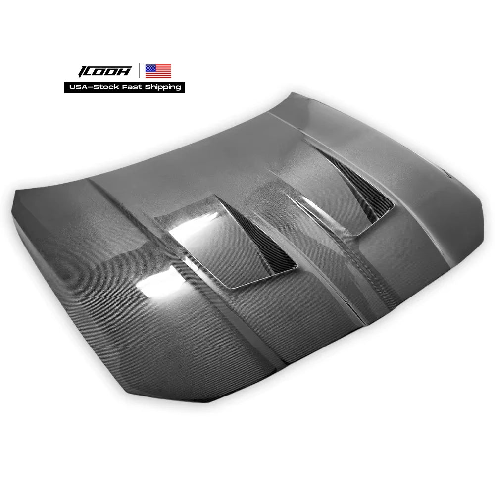 N Style Carbon Fiber Fibre Front Engine Vented Bonnet Hood for BMW M3 M4 G80 G81 G82 G83 2021-2025