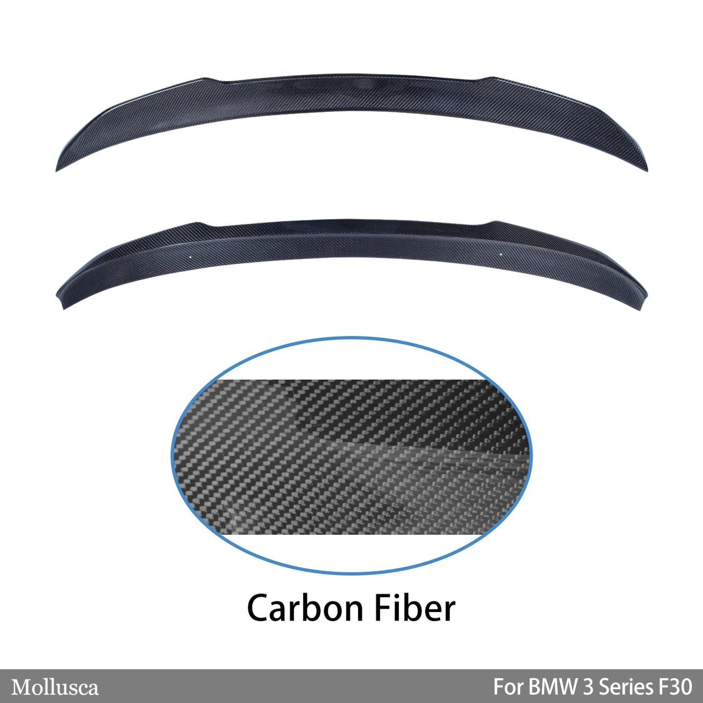 For BMW 3 Series F30/M3 F80 Sedan CS Style Carbon Fiber Rear Spoiler Trunk Wing 2011-2019