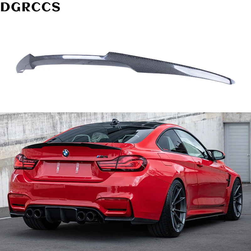 BMW M4 F82 M4 Style Carbon Fiber Rear Spoiler Trunk Wing 2014-2018 Carbon Fiber