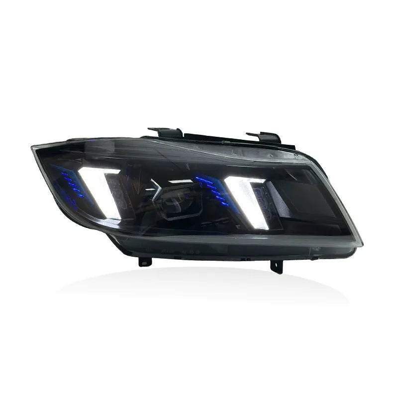 Snake Eyes Head Lights for BMW 3 Series E90 E91 2005-2012 Dual Colors Drls Headlight Yellow Drl Switch