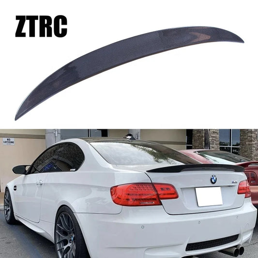 For BMW 3 Series E92 Coupe/E92 M3 P Style Real Carbon Fiber Rear Spoiler Trunk Wing 2005-2013