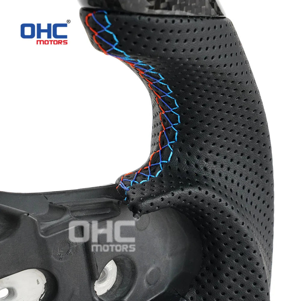 Heated Real Carbon Fiber Steering Wheel for Bmw G20 3 Series M3 M4 G80 G82 G83 F4x G2x G28 with Paddle Holes