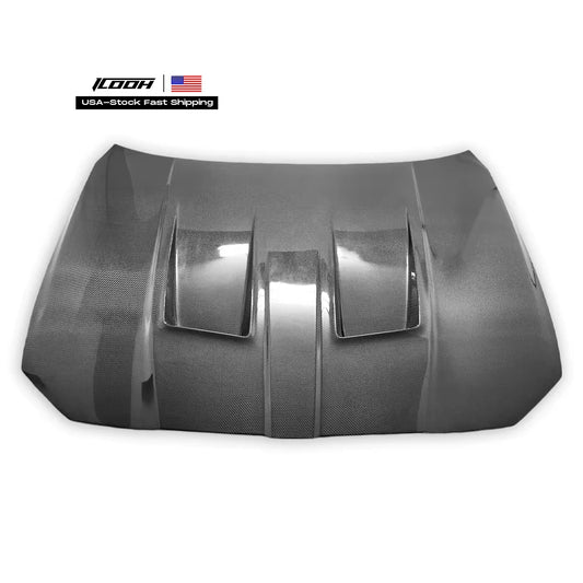 N Style Carbon Fiber Fibre Front Engine Vented Bonnet Hood for BMW M3 M4 G80 G81 G82 G83 2021-2025