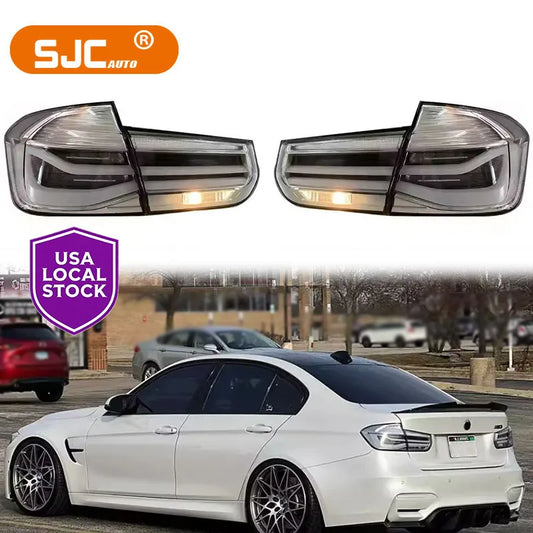 SJC Auto Accessories Taillights for BMW 3 Series F30 F35 F80 2012-2018 LED Clear Tail Lamps Rear Lights Wholesale