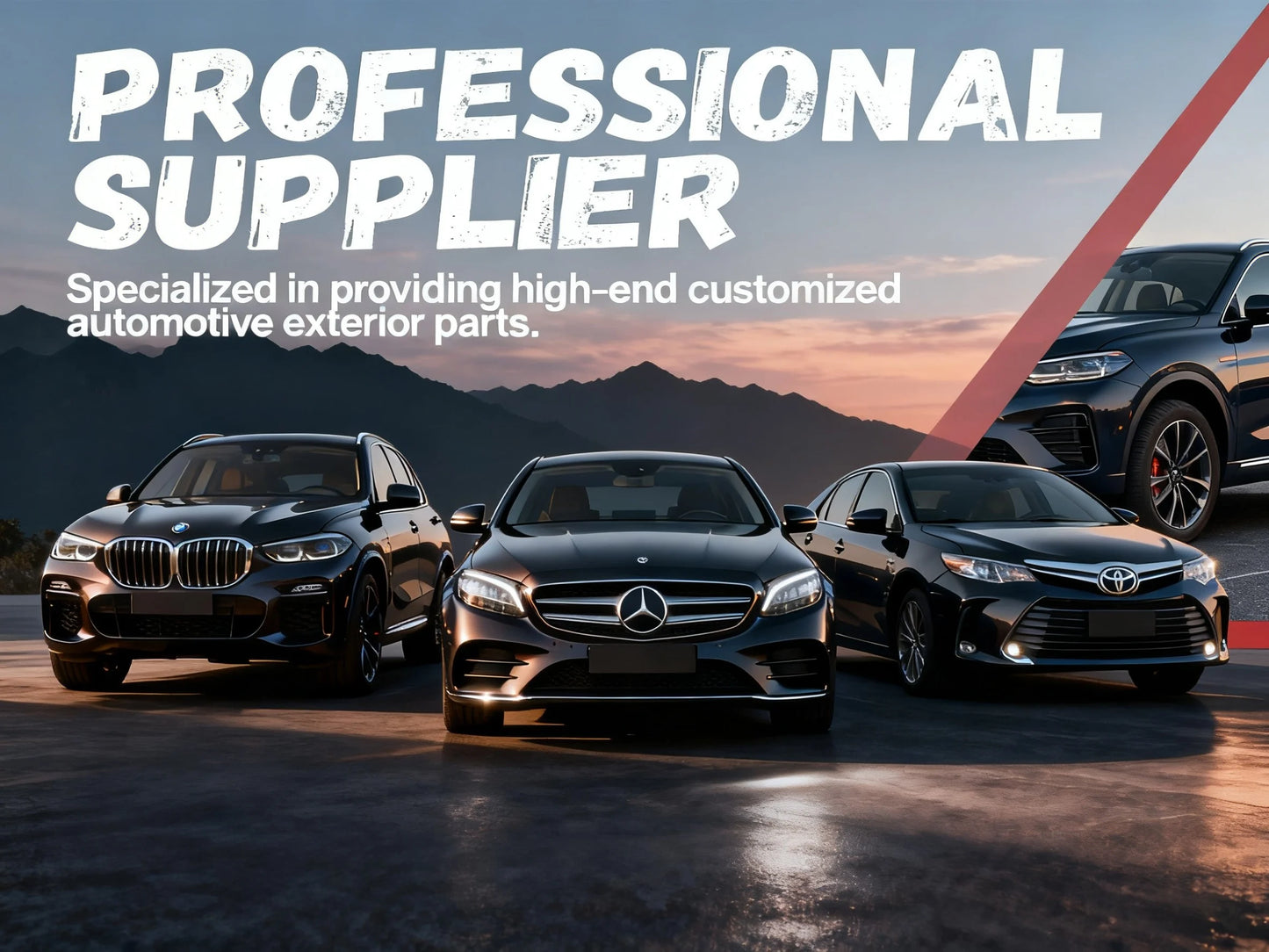 Hot Sell Car Parts M Tech Body Kit R Style Carbon Pattern MP Spoiler Front Bumper Splitter Lip for BMW 3 Series E90 2005-2011