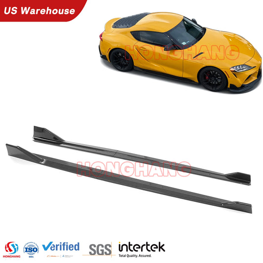 Carbon Fiber A90 Side Winglet Kit Side Skirts for Toyota GR Supra A90 A91 Edition