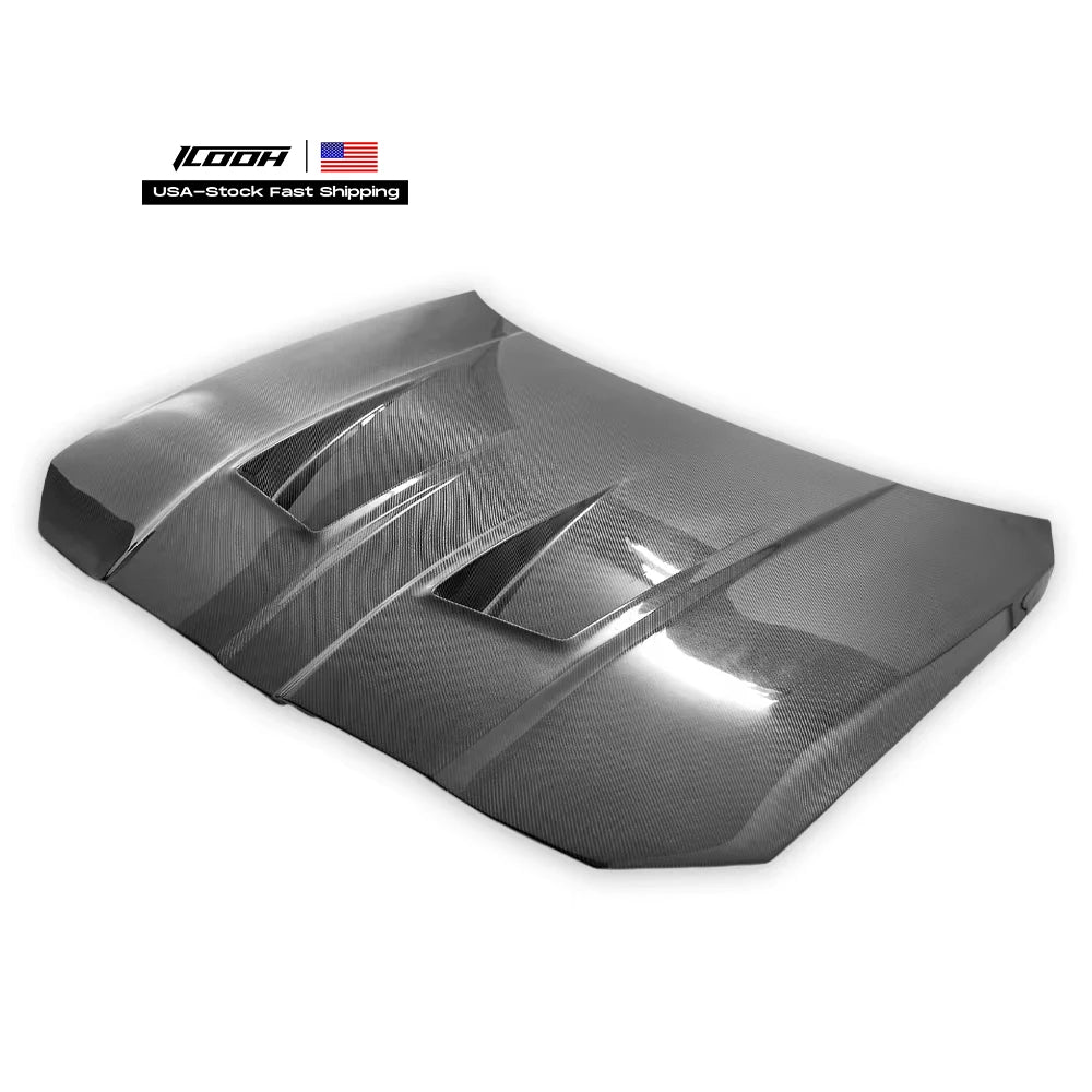 N Style Carbon Fiber Fibre Front Engine Vented Bonnet Hood for BMW M3 M4 G80 G81 G82 G83 2021-2025