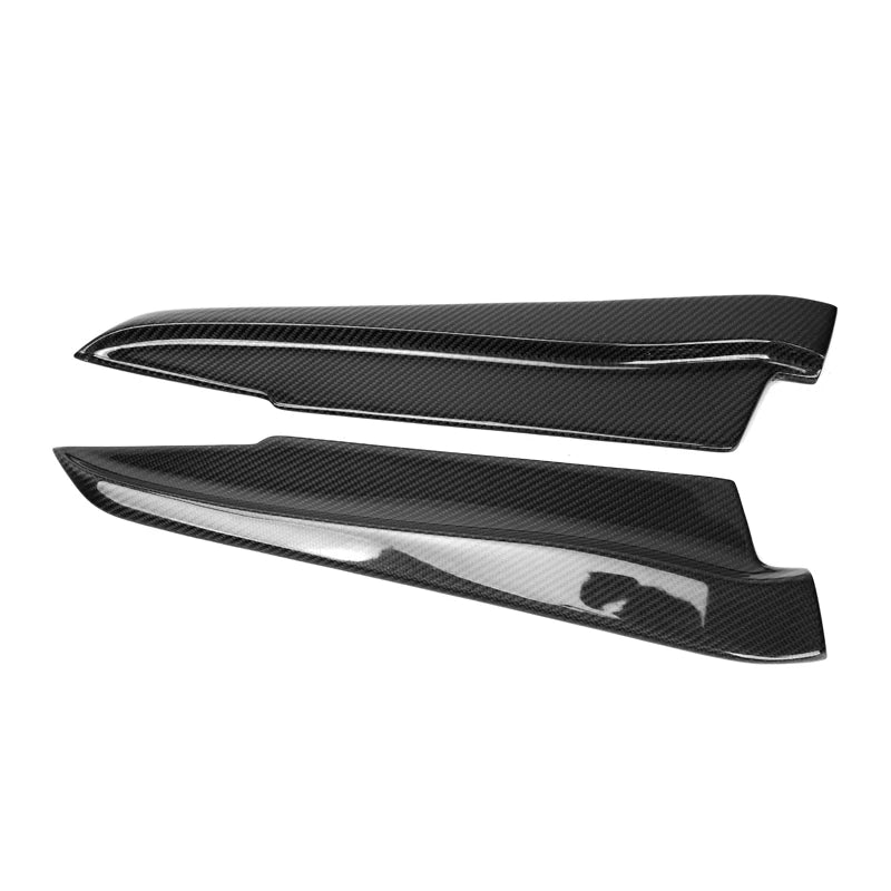 For BMW E90 E91 E92 E93 M3 Carbon Fiber Rear Bumper Lip Splitter Winglet Apron