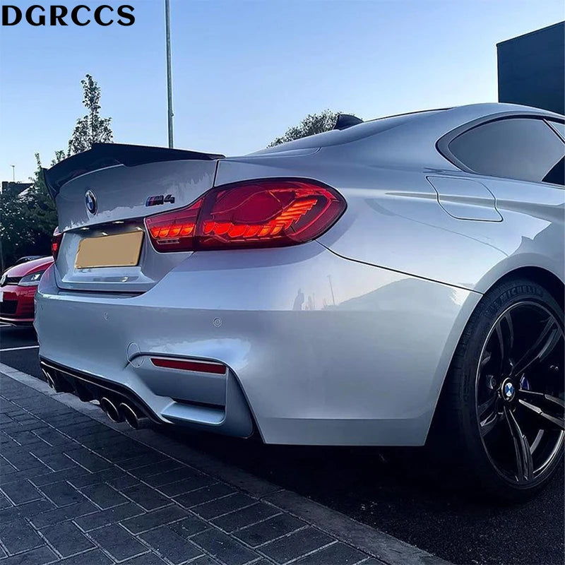 BMW M4 F82 M4 Style Carbon Fiber Rear Spoiler Trunk Wing 2014-2018 Carbon Fiber