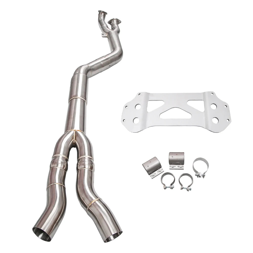 Performance for 2020-2025 BMW M3 M4 G80 G82 G83 S58 3.0T SUS304 Midpipe  3.5'' 4" Equal Length Single Modular With Resonator
