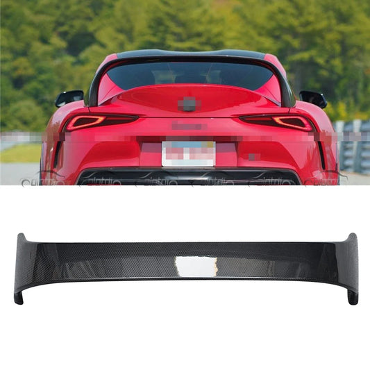 Carbon Fiber S Style JDM Spoiler Wing Rear Trunk Tail Boot Lip for Toyota SUPRA A90 MK5 2021-NEWER
