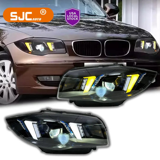 Snake Eyes for BMW 1 Series E87 E82 120i 130i 135i 2004-2011 LED Headlamp Plug and Play Laser Front Lights