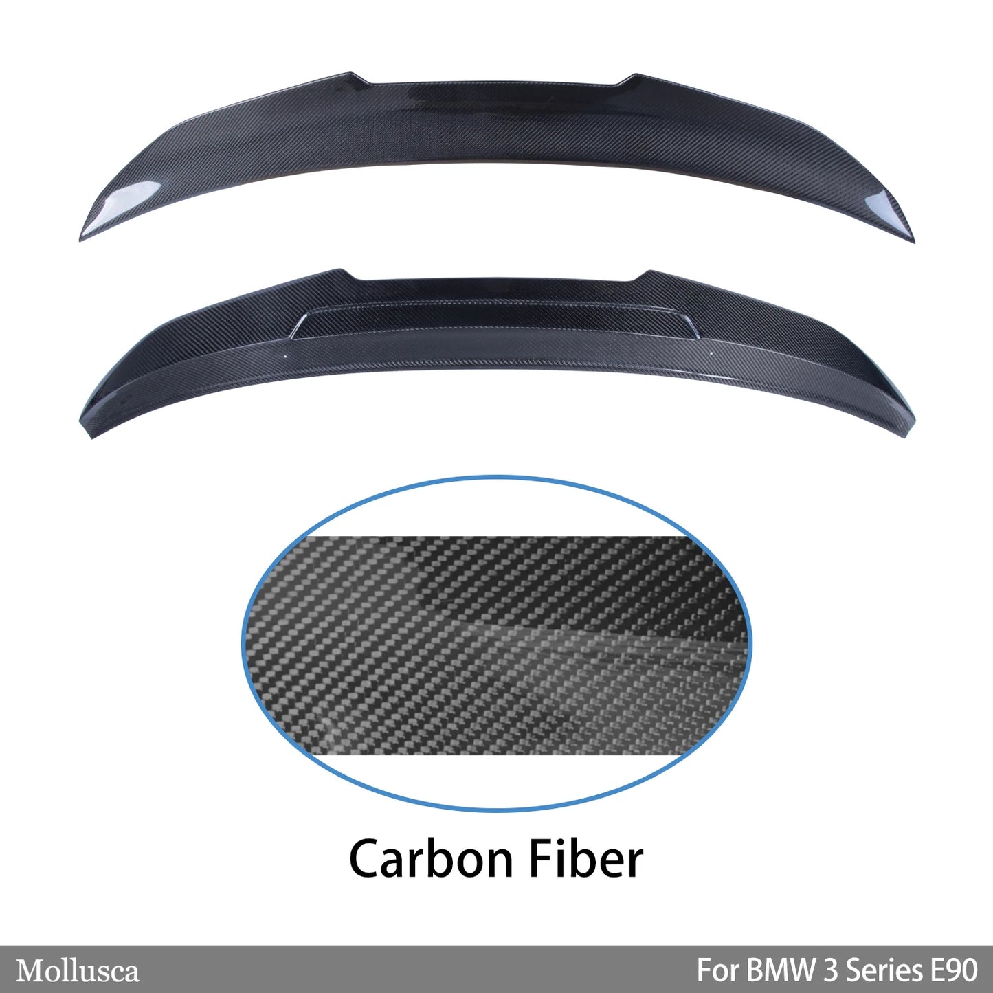 For BMW 3 Series E90 4Door/E90 M3 PSM Style Carbon Fiber Rear Spoiler Trunk Wing 2007-2011
