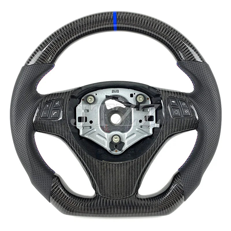 Carbon Fiber Steering Wheel for BMW E-Series M3 E90 E92 E93 E91 E81 E82 E87 E88 2008 2009 2010 2011 2012 Automotive Interior