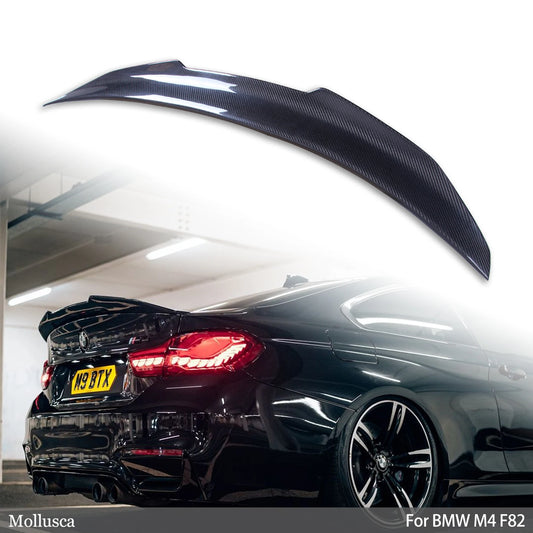 For BMW M4 F82 PSM Style Carbon Fiber Rear Spoiler Trunk Wing 2014-2016