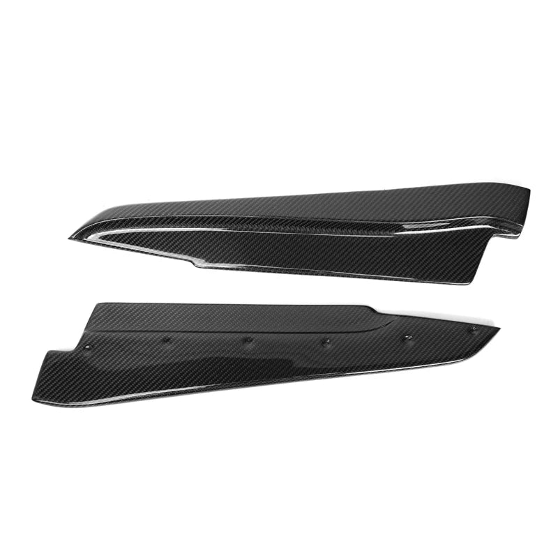 For BMW E90 E91 E92 E93 M3 Carbon Fiber Rear Bumper Lip Splitter Winglet Apron