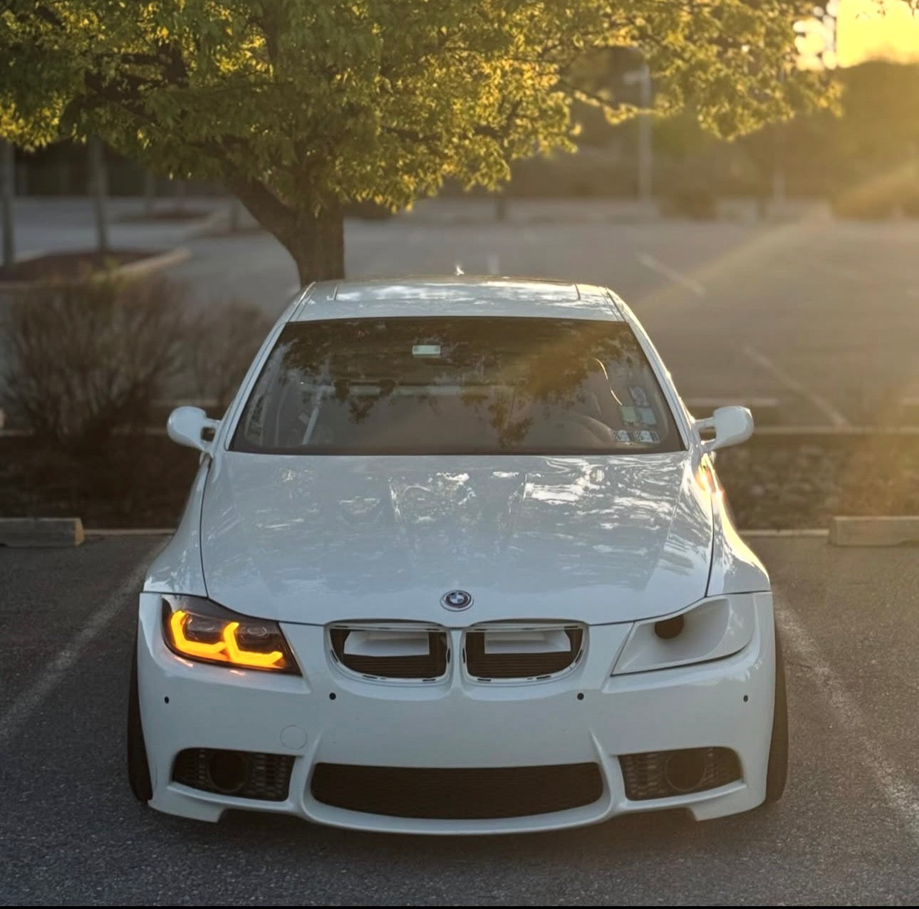 BMW E90/E91 with high-quality halogen, xenon (HID), and LED headlight