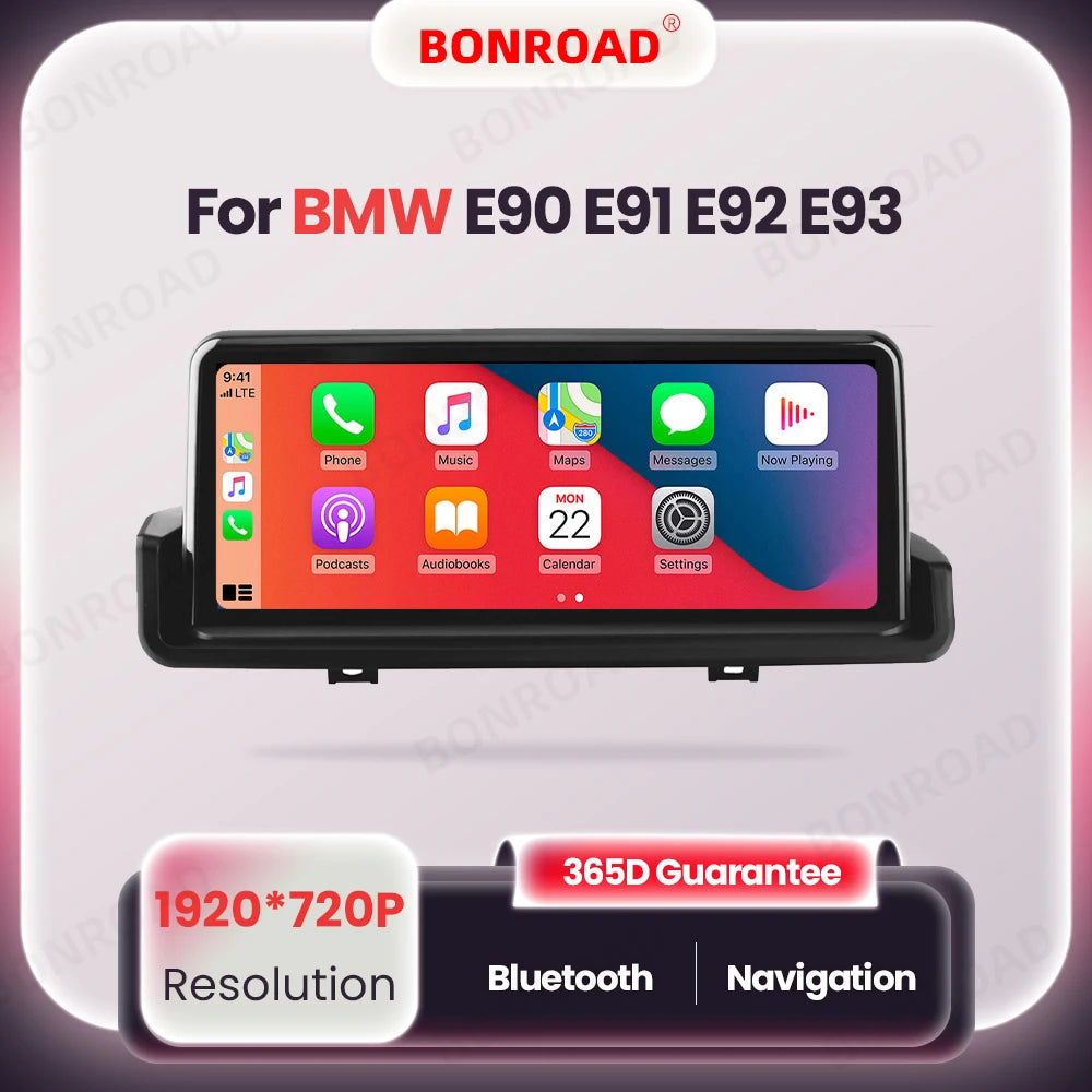 Wireless Carplay Android auto Multimedia Player Car Radio For BMW 3 Series E90 E91 E92 E93 Touch Screen With Bluetooth