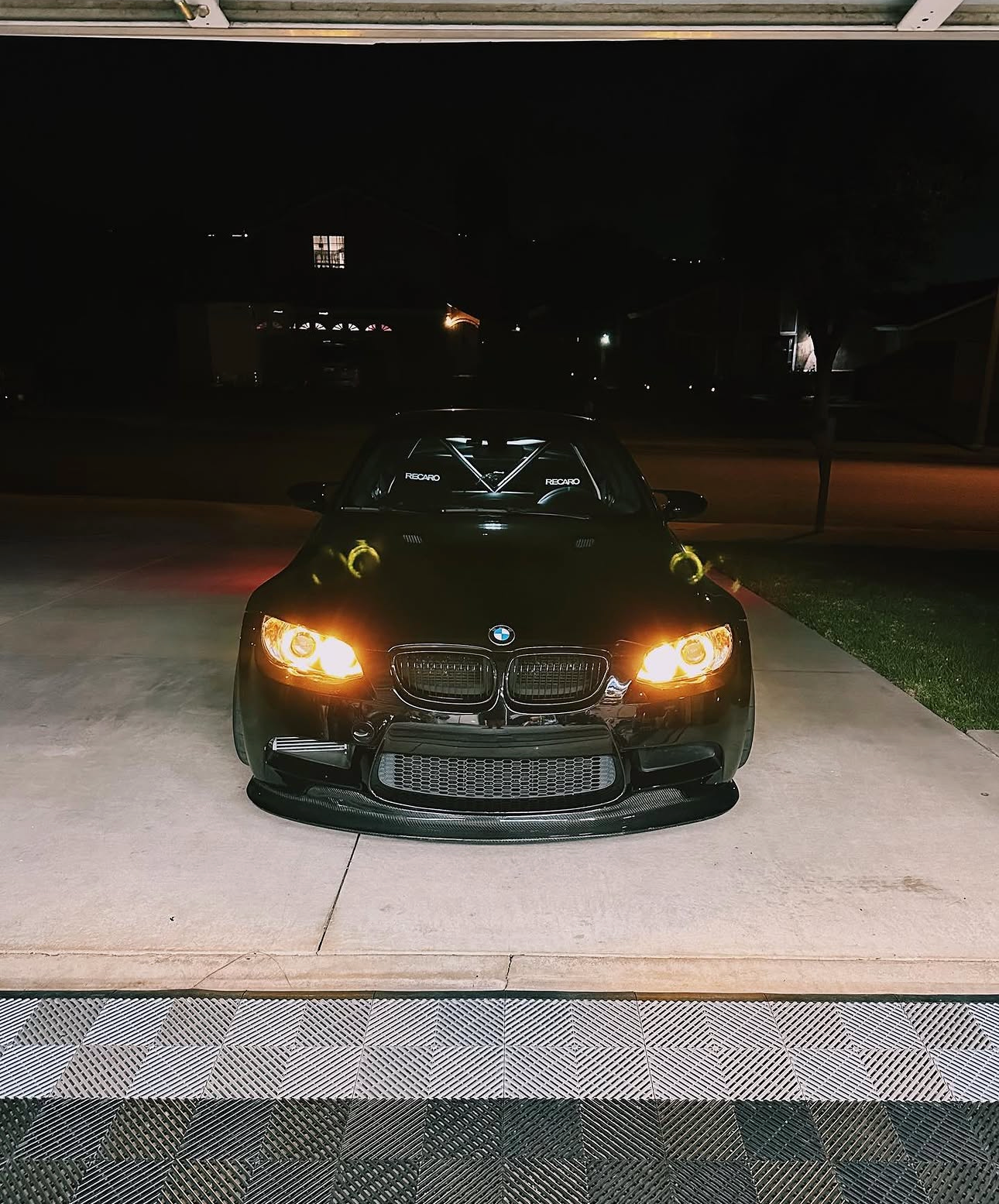 GT4 Style Carbon Fiber Front Splitter and Bumper Lip for E92 E93 M3 2007-2011