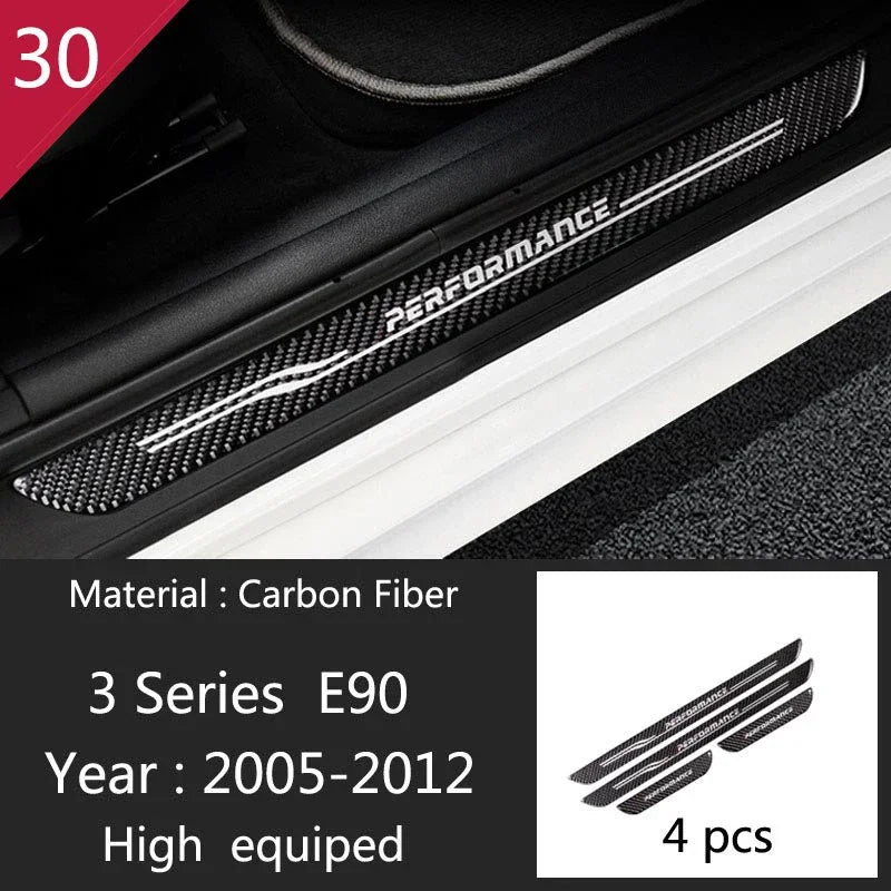 Carbon Fiber For BMW 3 Series E90 E92 E93 Inner Gearshift Air Conditioning CD Panel Door Armrest Cover Trim Sticker Accessories
