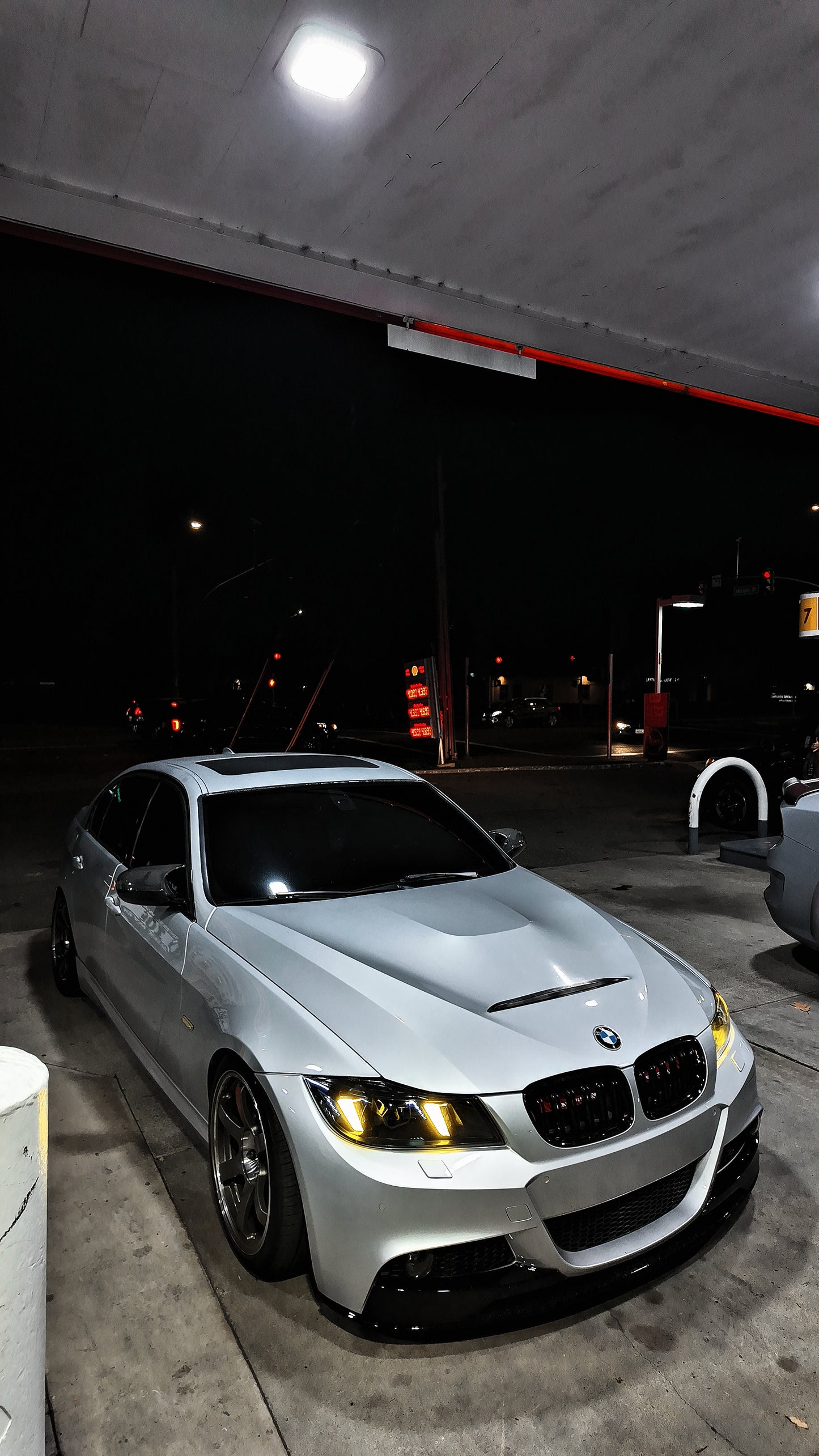 Snake Eyes Head Lights for BMW 3 Series E90 E91 2005-2012 Dual Colors Drls Headlight Yellow Drl Switch