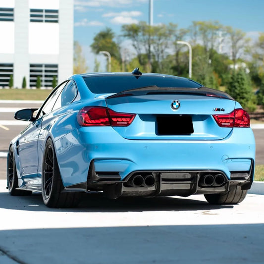 BMW M4 F82 M4 Style Carbon Fiber Rear Spoiler Trunk